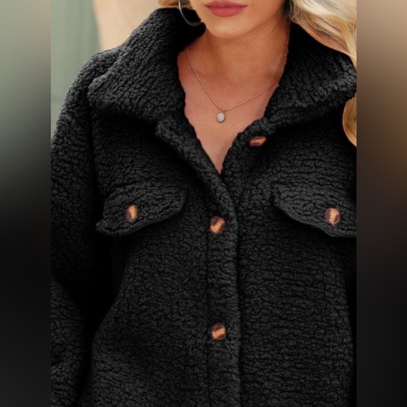 Button Down Collared Coat - Picture 12 of 13